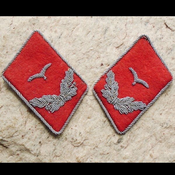 NW2942 – Par de Collar Tabs de um Leutnant de Artilharia Anti-Aérea da Luftwaffe