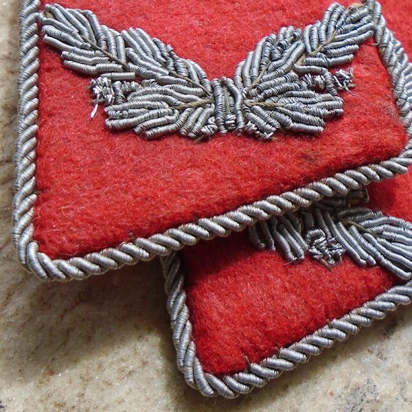 NW2942 – Par de Collar Tabs de um Leutnant de Artilharia Anti-Aérea da Luftwaffe - Imagem 2
