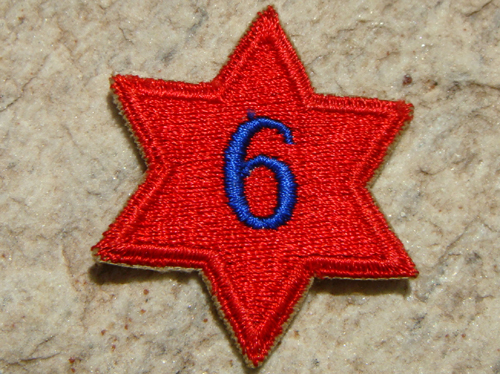 NW2555 - Patch Americano da 6ª Divisão de Infantaria - Rara 1ª Versão