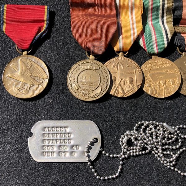 NW4159 – Conjunto de Medalhas da Marinha Americana do CPO Albert Danford Staples da 2ª Guerra Mundial e Coréia - Imagem 2