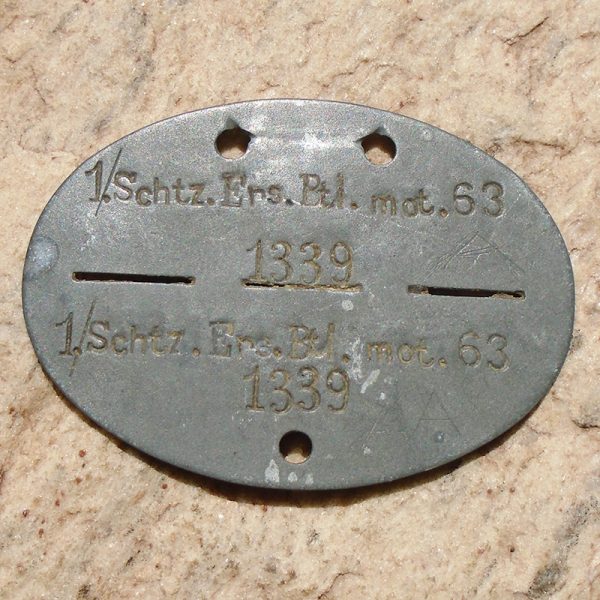 NW4017 – Plaqueta de Identificação de Soldado de Infantaria Motorizada de Proteção Panzer