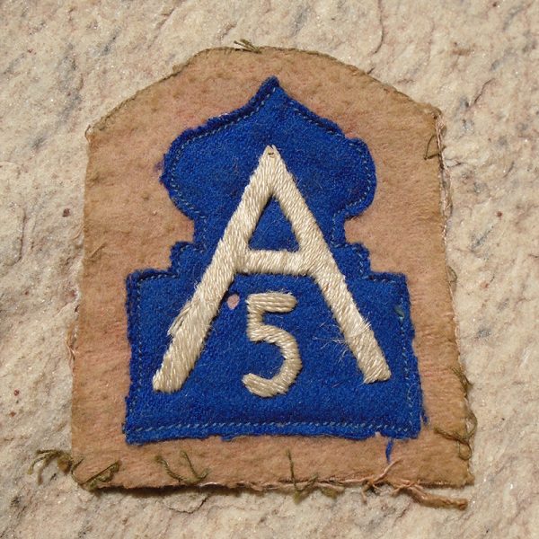 K438 – Patch do 5o Exército Americano de fabricação Italiana para a FEB
