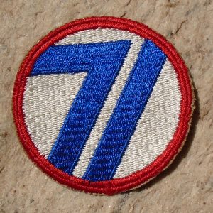 NW4781 – Patch Americano da 71ª Divisão de Infantaria – “Divisão Círculo Vermelho”