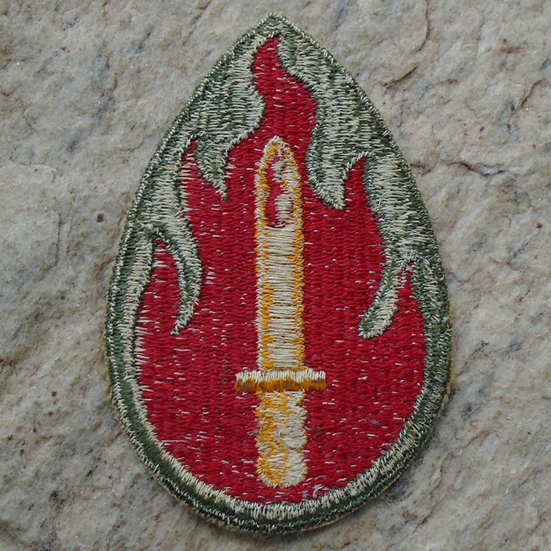 NW4776 – Patch Americano da 63ª Divisão de Infantaria – “Divisão Sangue e Fogo” - Imagem 2