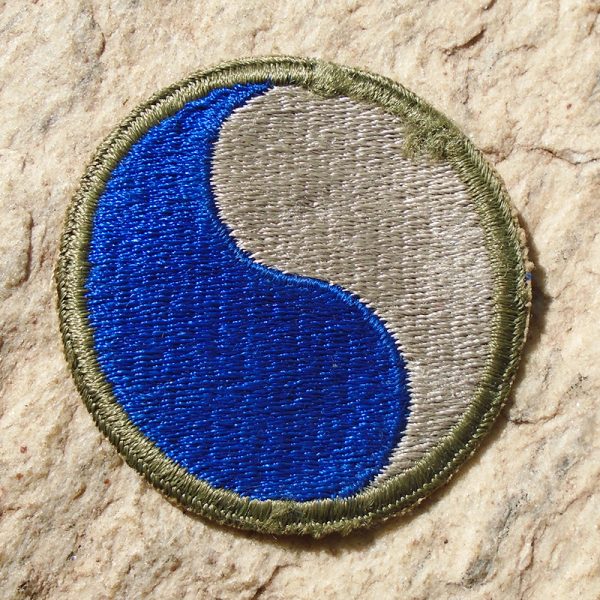 NW4760 – Patch Americano da 29ª Divisão de Infantaria – “Divisão Azul e Cinza”
