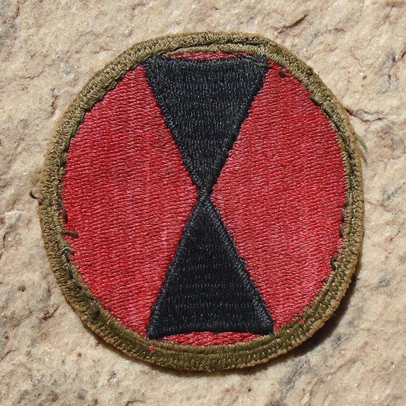 NW4846 – Patch Americano da 7ª Divisão de Infantaria – “Divisão Ampulheta”