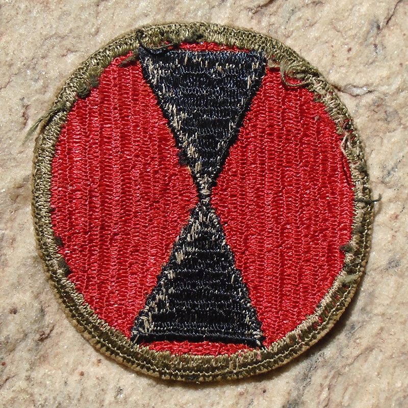 NW4846 – Patch Americano da 7ª Divisão de Infantaria – “Divisão Ampulheta” - Imagem 3