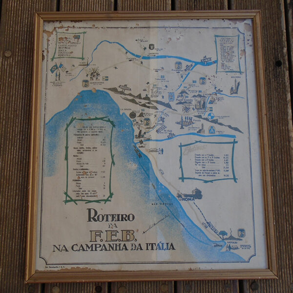 K5004 – Quadro com o Mapa da Campanha da FEB – “1ª Edição”