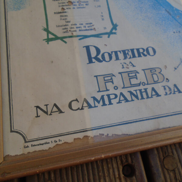 K5004 – Quadro com o Mapa da Campanha da FEB – “1ª Edição” - Imagem 2