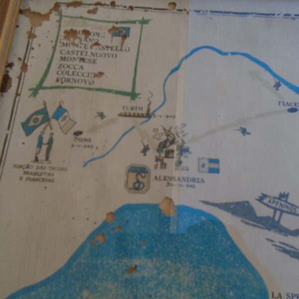 K5004 – Quadro com o Mapa da Campanha da FEB – “1ª Edição” - Imagem 6