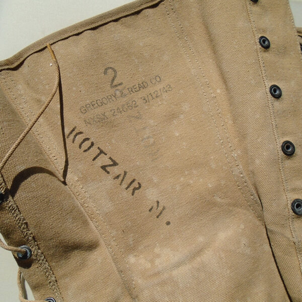 K756 – Par de Perneiras de Combate do US ARMY 1943 - "Gregory and Read Co." - Imagem 3