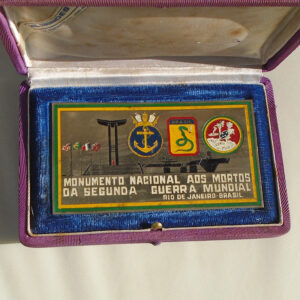 K770 – Plaqueta da FEB/FAB/MARINHA Monumento aos Montos da 2ª Guarra Mundial