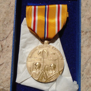 NW5105 – Medalha Americana da Campanha Asiática no Pacífico da 2ª Guerra na Caixa do Fabricante