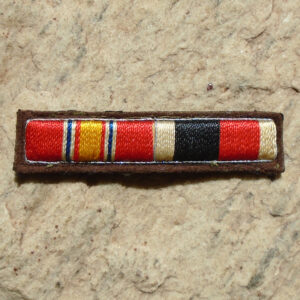 NW5098 – Ribbon Bar de 2 Medalhas: Serviço na Defesa Nacional e Ocupação da 2ª Guerra