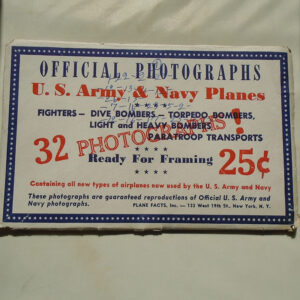 K788 – Coleção Completa de 32 Fotos de Aeronaves Americanas no Envelope Original da 2ª Guerra