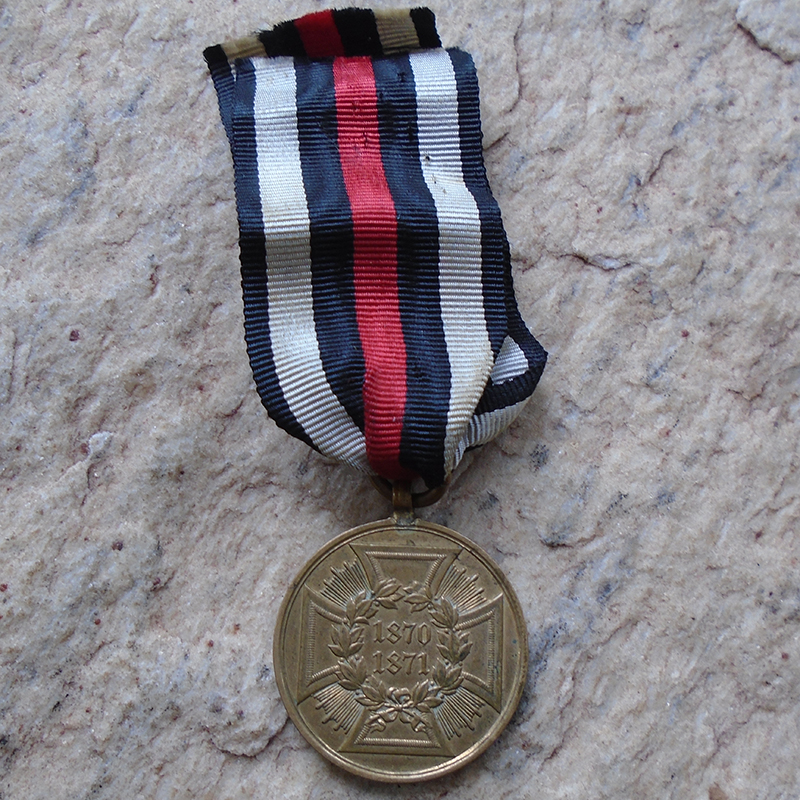 NW5298 – Medalha Comemorativa da Guerra Franco-Prussiana de 1870-71, Versão Combatente (Com Inscrição) - Imagem 3