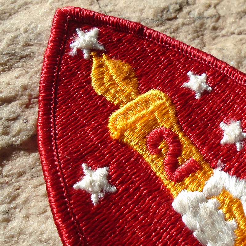 K824 – Patch da 2ª Divisão de Fuzileiros Navais da Marinha Americana - Imagem 2