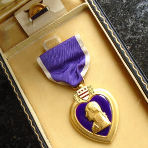 NW5375 – Medalha Americana Coração Púrpuro no Estojo da 2ª Guerra